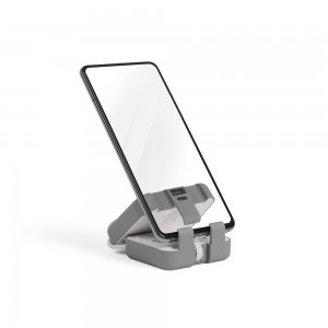 Battery charger phone holder